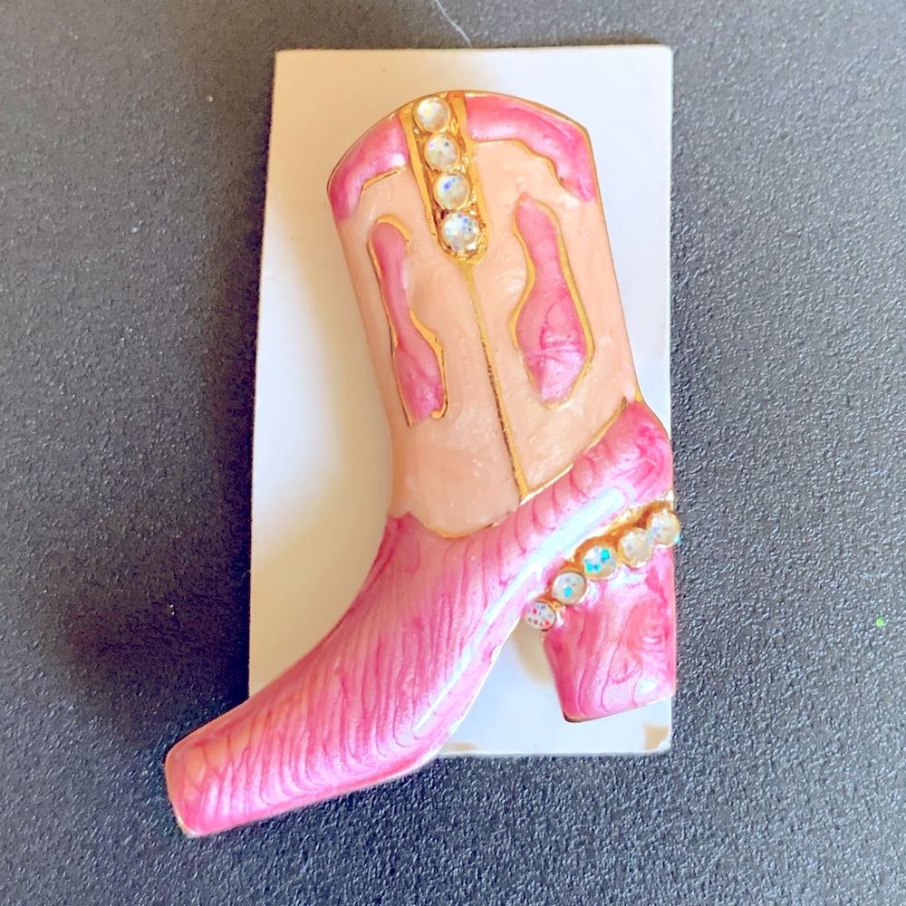 Art Deco Vintage Cowboy Boot Brooch